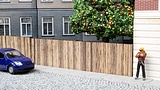 NO14213 Wooden Wall