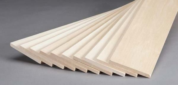 Revell 887530 Basswood Sheet 1-4x3x24