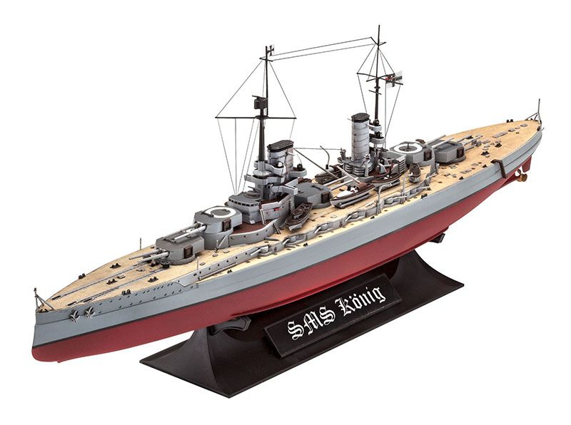 Deagostini Imperial German Navy SMS König König-class battleship 1/1250 Model 
