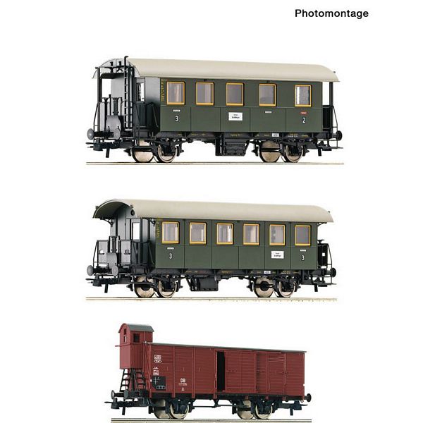 Roco 6200040 3 Piece Set Branch Line Train DB DC