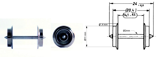 Roco 6560 AC Wheel Set