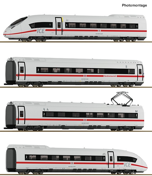 Roco 7710017 4 Piece Set Electric Multiple Unit ICE 3neo (Class 408) DB AG DCC