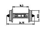 Roco 40187 Wheel set with resistor