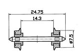 Roco 40189 DC NEM Standard Wheel Set