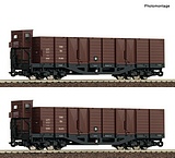 Roco R6640004 2 Piece Set Open Goods Wagon OBB DC