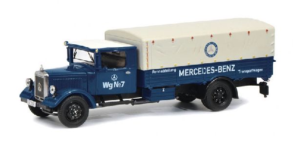 Schuco 450310500 Mercedes-Benz Lo 2750 Rennabteilung-Transportwagen