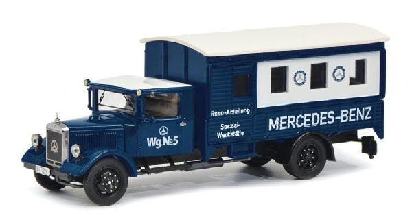 Schuco 450310600 Mercedes-Benz Lo 2750 Rennabteilung-Spezialwerkstatte