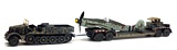 Schuco 421721030 Famo with AH116 Trailer and Messerschmitt Fuselage