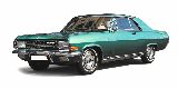 Schuco 450022400 Opel Diplomat A Green Met