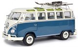 Schuco 450037600 VW T1b Samba Wintersport Blue White