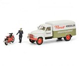 Schuco 450292900 Hanomag L28 Kreidler with Kreidler Florett and Driver