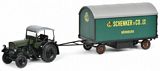 Schuco 450781900 Deutz F3 with Top and Trailer Schenker