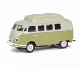 Schuco 452633800 VW T1C Camping Bus Green Grey