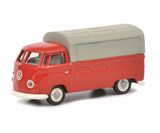 Schuco 452644300 VW T1b Pick-up With Tarpaulin Red