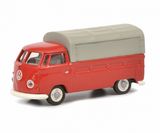 Schuco 452644300 VW T1b Pick-up With Tarpaulin Red