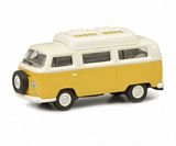 Schuco 452644400 VW T2A Camping Bus with Closed Roof Yellow White