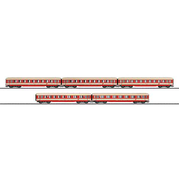 Trix 23455 Express Train Passenger Car Set Jaffa-Lackierung OBB