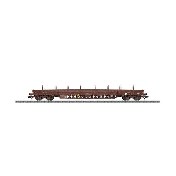 Trix 24349 Flat Car with Steel Sides Res OBB