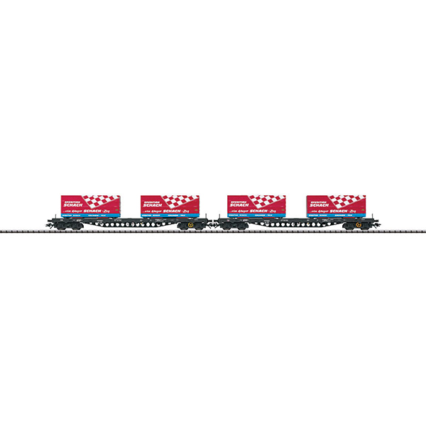 Trix 24357 Flat Car Set Bauart Sgs 693 DB