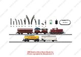 MiniTrix 11485 Transfer Freight Train Starter Set BR V60 DB