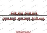 MiniTrix 15273 Set with 5 Hoyer Deep Well Flat Cars Sdgkms 707 DB AG