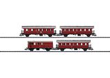 Trix 23476 Red Donnerbuchsen Red Thunder Boxes Passenger Car Set Bi ABi Pwif-41-52