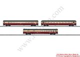 Trix 23480 IC Express Train Passenger Car Set Avmz 1110 Apmz 1212 WRmh 132 DB