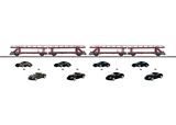 Trix 24356 Set with 2 Sports Car Automobile Transport Cars