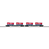 Trix 24357 Flat Car Set Bauart Sgs 693 DB