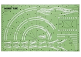 MiniTrix 66600 MiniTrix Track Planning Stencil
