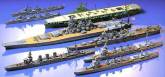 Tamiya come with the great idea to have models in a real battle position. Well, here they are. These models have no kill so you can position them in any flat surface to represent their position on a battle at sea