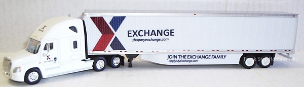 TrucksNstuff 30110 AAFES Freightliner Cascadia sleeper join the Exchange family with 53ft dry van 224