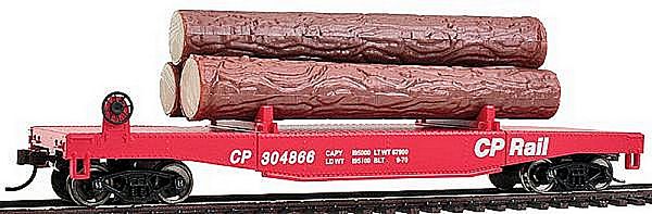 Walthers 9311771 Log Dump Car with 3 Logs-CP Rail