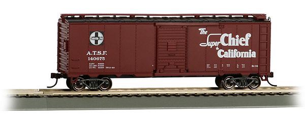 Bachmann 16501 Super Chief 40 Santa Fe Map Box Car HO Scale