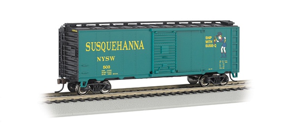 Bachmann 17001 40ft Box Car NEW YORK SUSQUEHANNA and WESTERN Suzy Q