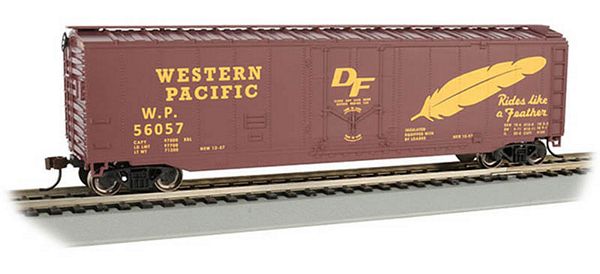 Bachmann 18033 Western Pacific Feather Car 50 Plug Door Box Car