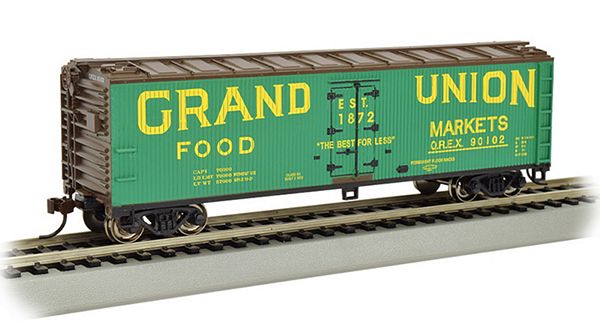 Bachmann 19806 Grand Union-40 Wood-Side Refrigerated Box Car HO Scale