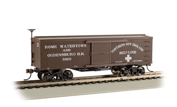 Bachmann 72312 Rome, Watertown and Ogdensburg RR Old time Box Car