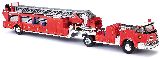 Busch 46031 LaFrance Turntable Ladder Trailer Open Fire Department