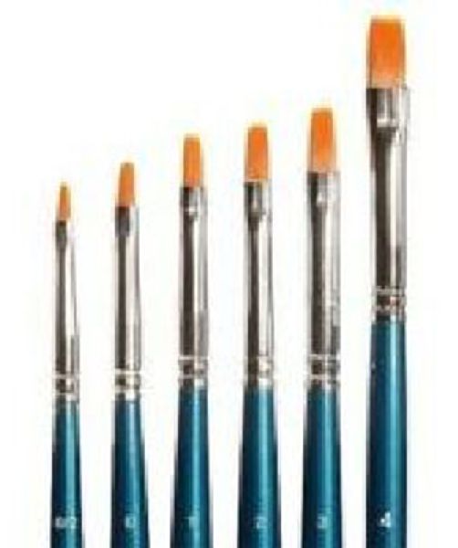 Faller 172131 Flat Synthetic Brush Set