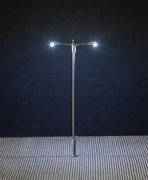 Faller 180203 LED Street light pole integrated lamp two arms