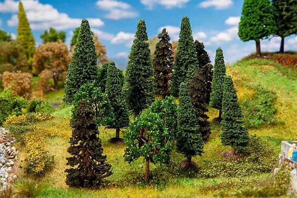 Faller 181529 15 Mixed forest trees assorted
