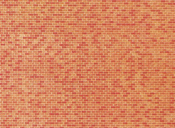 Faller 222568 Wall card Red brick	