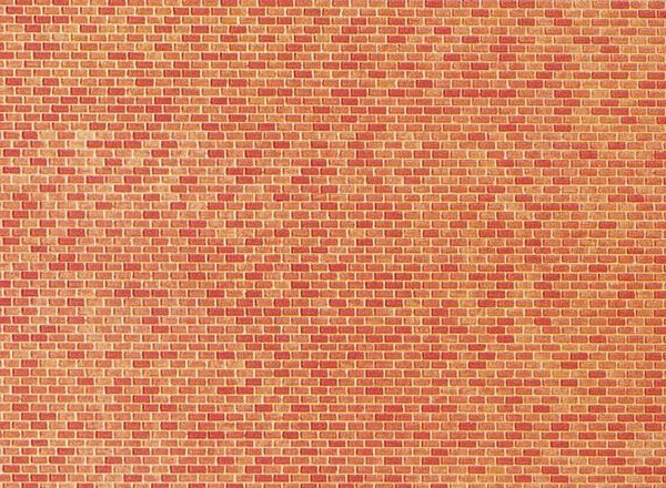 Faller 222568 Wall card Red brick	