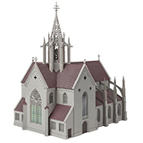 Villiage Church Miniatures Kit 1:87 Faller Hobby 131308 H0