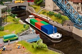 Faller 131013 River Freighter with Containers