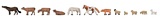 Faller 155911 Cows, Horses, Sheeps Animal Set