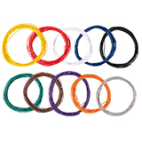 Faller 163780 Assorted stranded wires 0.04 mm² 10 colours 10 m each