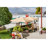 Faller 180862 2 Rectangular Sun Umbrellas