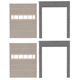 Faller 180881 Goldbeck 2 Wall parts with gates